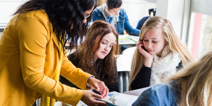 Studenten in de klas