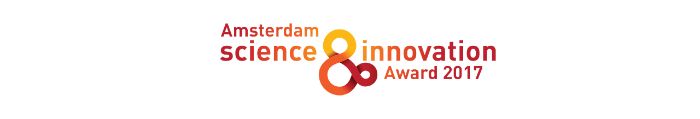 Banner met tekst: Amsterdam Science& Innovation Award 2017