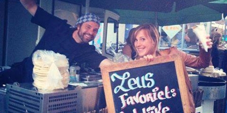 Gyrosstand op Foodmarkt Kanen Bij