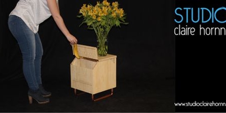 Wormencompostbak kan gebruikt worden als tafeltje