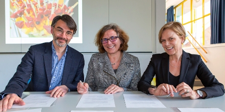 Ondertekening van het convenant HvA en Impuls Kinderopvang ter bevordering van een gezonde leefstijl bij jonge kinderen