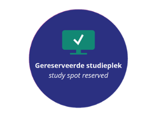 icoon gereserveerde studieplek
