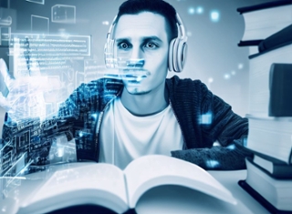 Student doet literatuuronderzoek met AI tools
