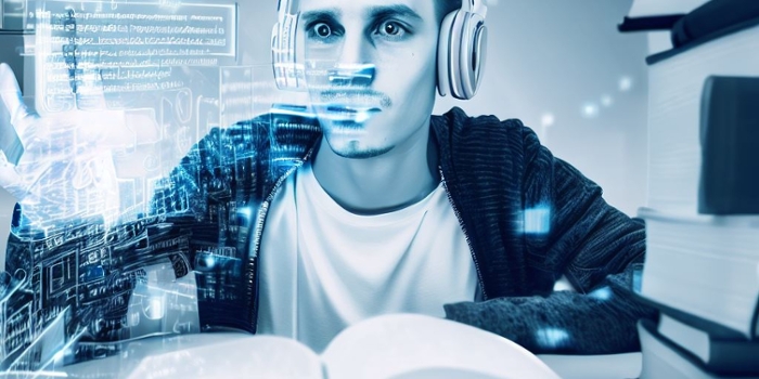 Student doet literatuuronderzoek met AI tools