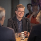Daniël van Middelkoop, lector Samenwerkende Professionals tijdens zijn lectorale rede