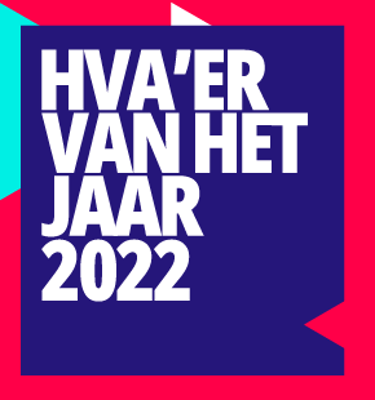 Tegel met de tekst HvA'er van het Jaar 2022